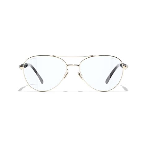 chanel 4014 glasses|Pilot Blue Light Glasses Metal & Calfskin Light Gold .